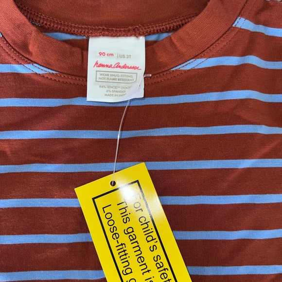 Hanna Andersson Hanna soft striped pajamas 3T - Picture 2 of 2